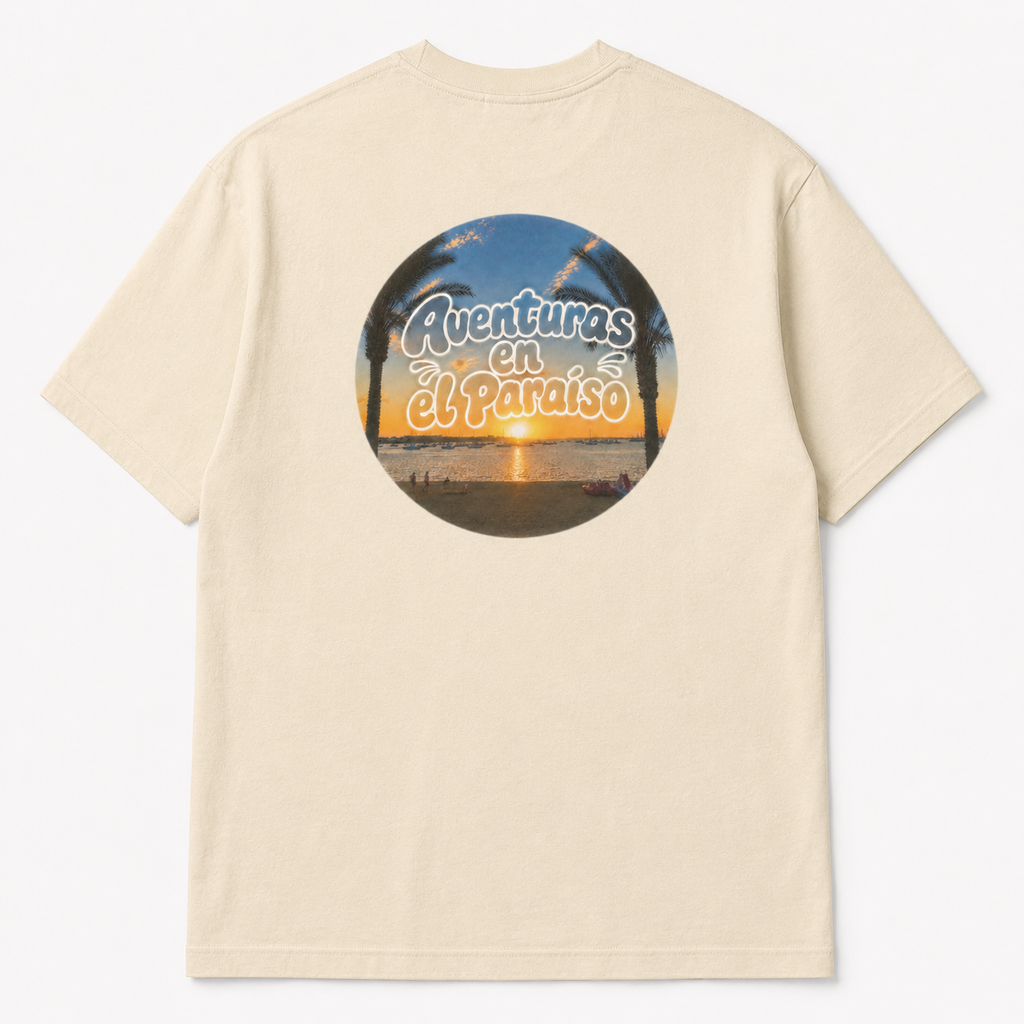 Adventures in paradise premium graphic t shirt by Toejamm89