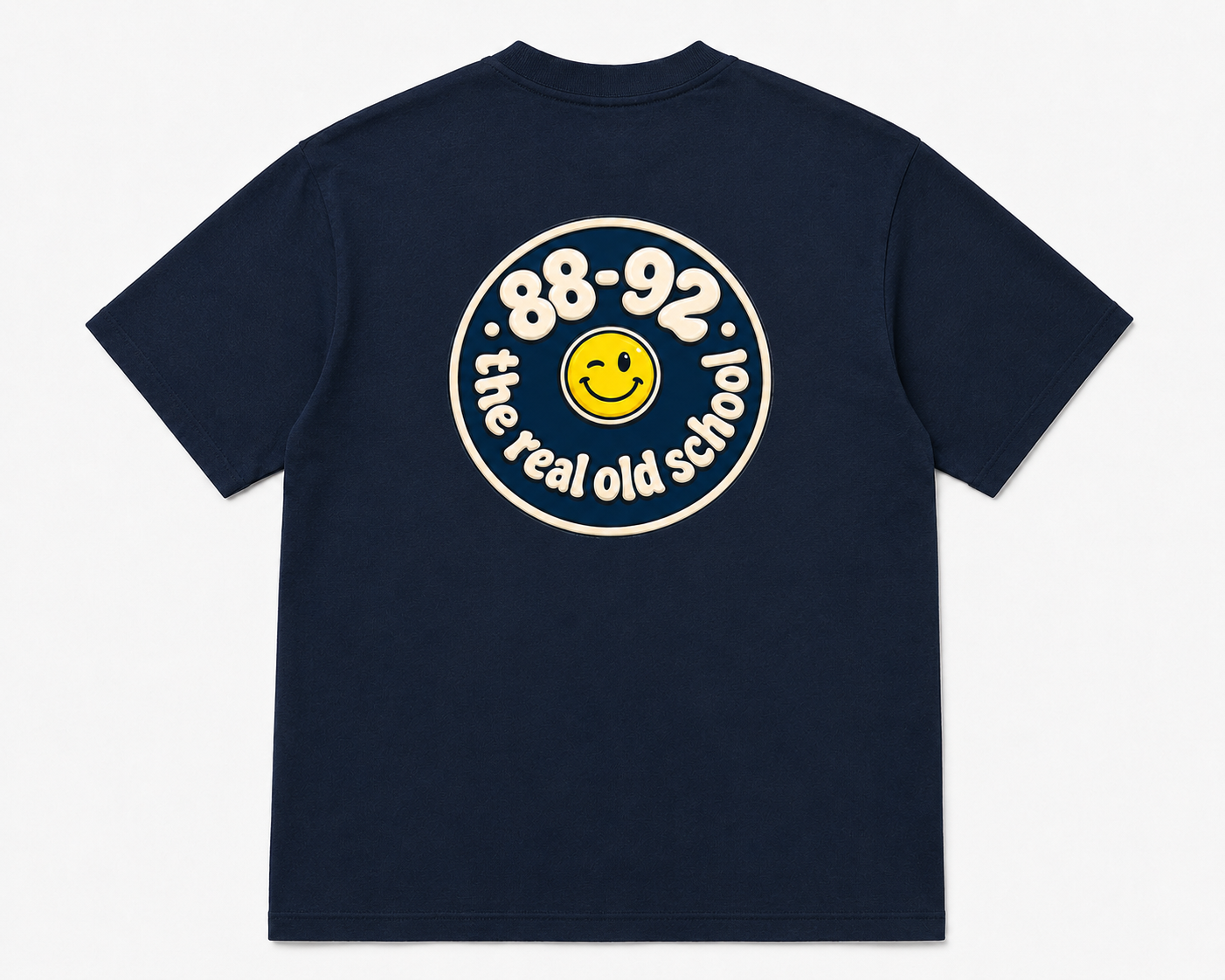 Old school design, smiley T shirt / designed by toejamm89
