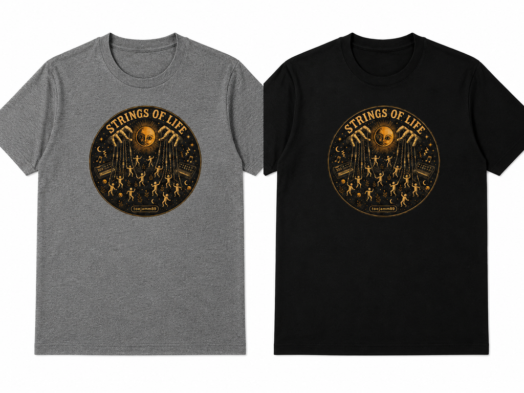 STRINGS OF LIFE - PREMIUM GRAPHIC T - SHIRT