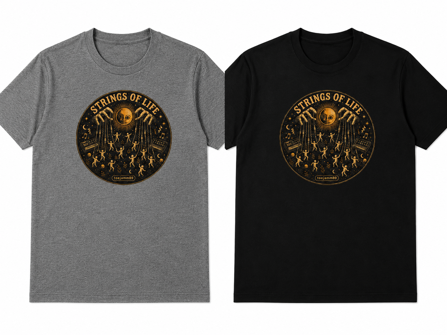 STRINGS OF LIFE - PREMIUM GRAPHIC T - SHIRT